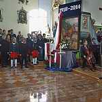 Rybitwy, 11.11.2014. 96. rocznica odzyskania niepodległości. Witold Danielewicz i chór Szczygiełki Grandi z Poniatowej.