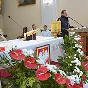 Święto Niepodległości. 11 listopada 2018 roku, Józefów nad Wisłą. Msza św. dziękczynna.