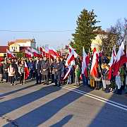 Święto Niepodległości. 11 listopada 2018 roku, Józefów nad Wisłą. Marsz Niepodległości.